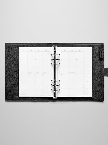 A5 Monthly Planner Inserts 2026 | 6-Hole Punched Agenda Refills | Minimalist Des