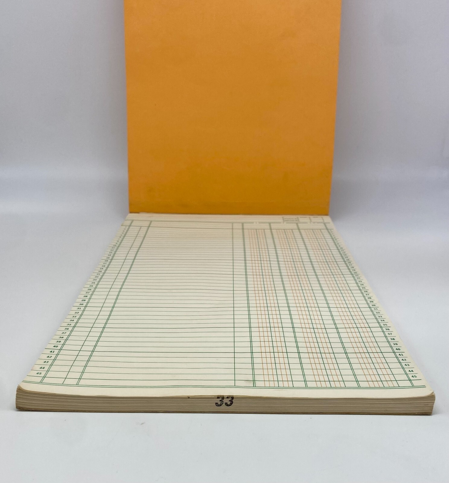 Vintage Specified Columnar Pad No. 33 – 3 Columns w detail space- Made in Canada