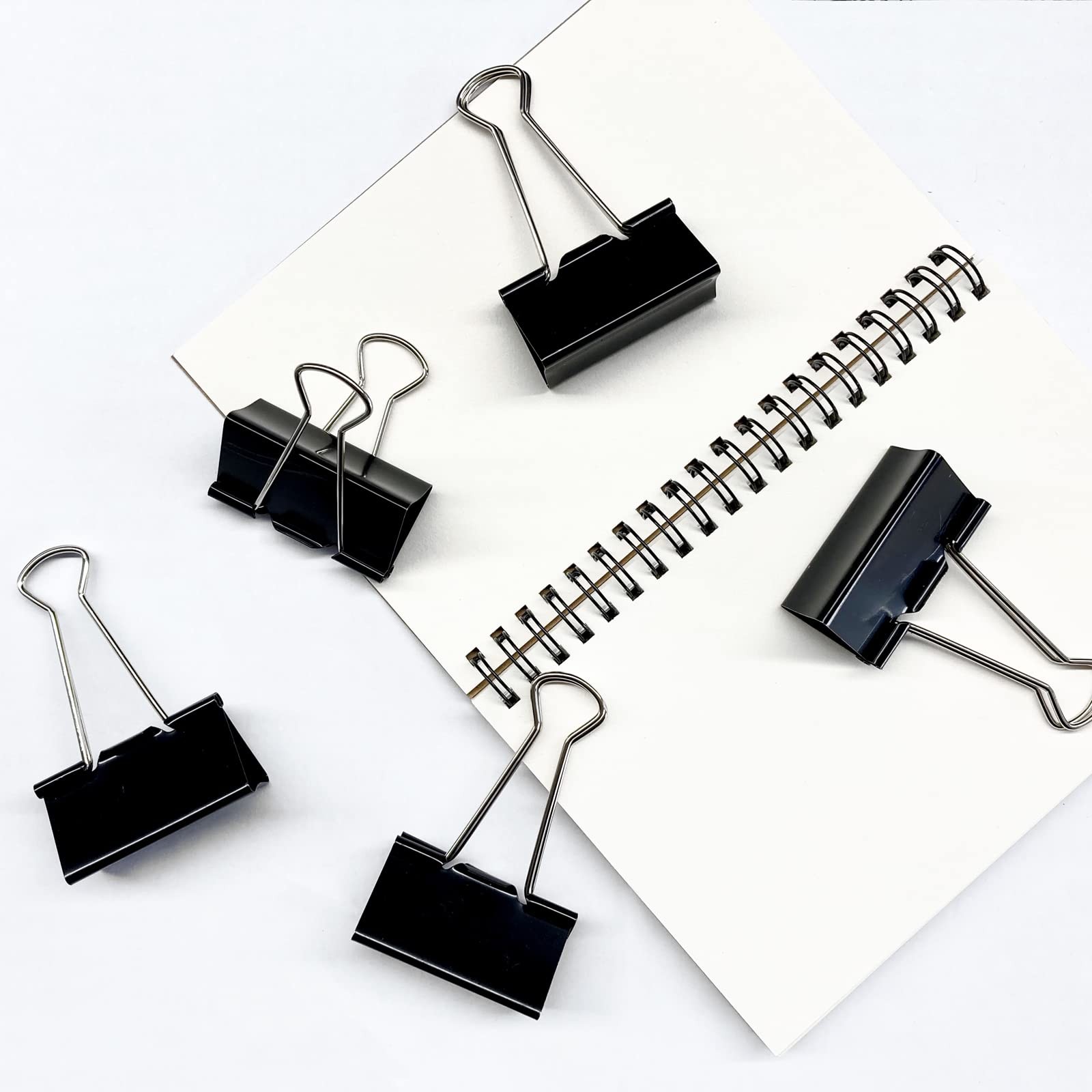 Coofficer Extra Large Binder Clips 2-Inch (24 Pack), Big Paper Clamps