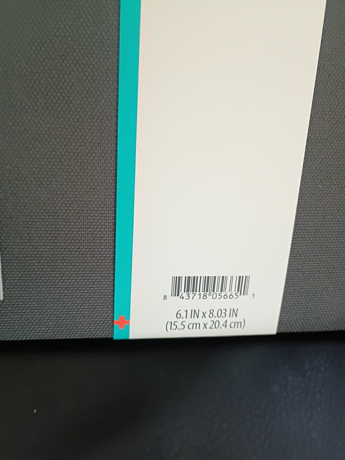 Fabric Cover Journal, Black, 240 Ruled Pages, Elastic Band