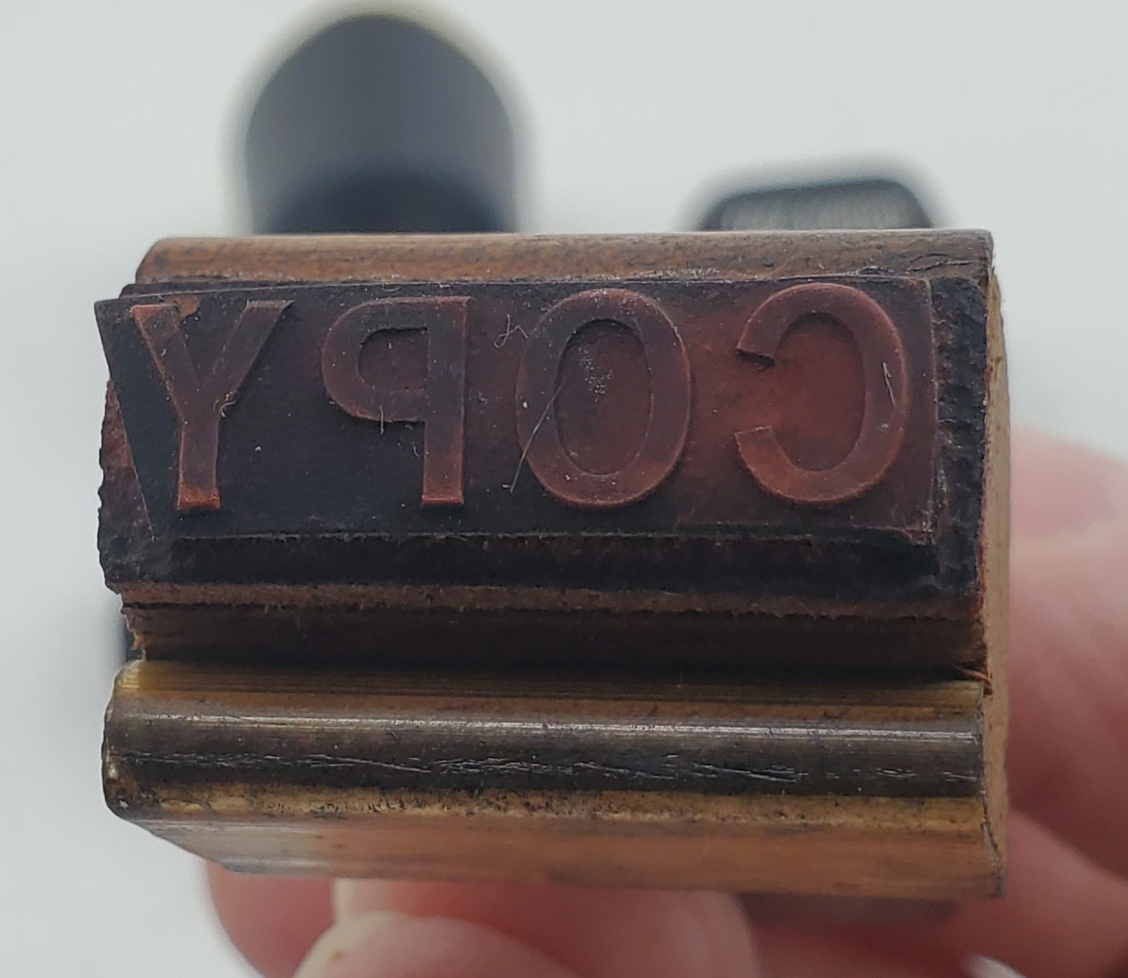 5 Vintage Office Stamp Lot●Rubber/Wood&Plastic●Excellent Condition