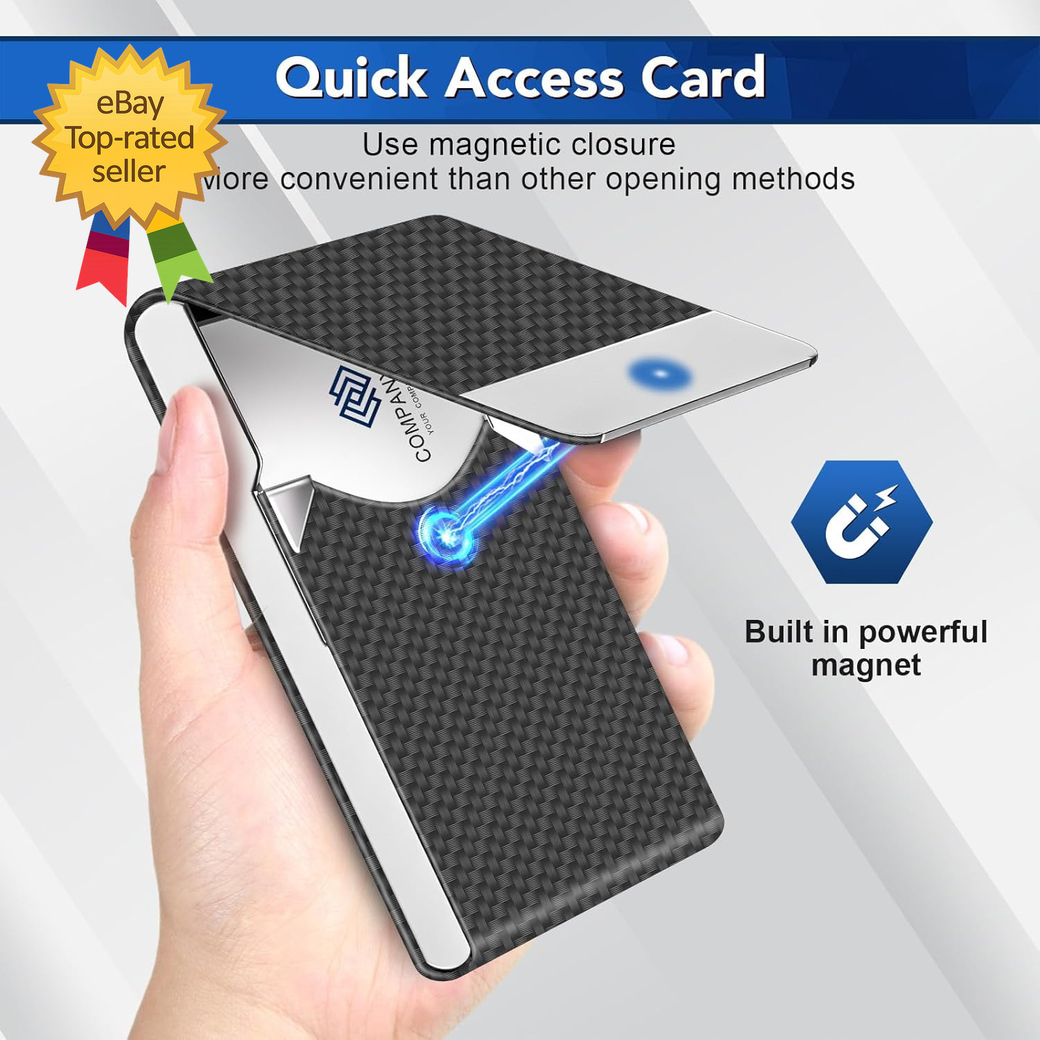 Business Card Holder, Metal Slim Business Card Case, Pocket Card Holder