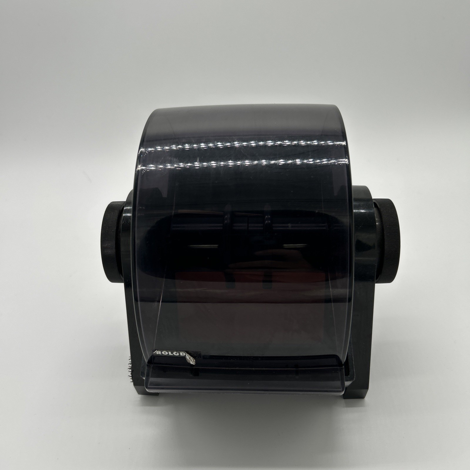 Vintage Rolodex Covered 4 X 2 Card File USA DRF 24c Black w/ Dividers + Cards