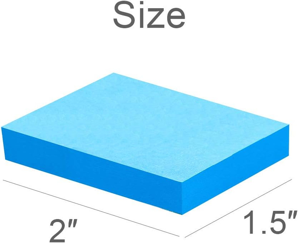 Mini Sticky Notes 1.5X2 Inches, Bright Colors Self-Stick Pads, 24 Pack, 75 Sheet