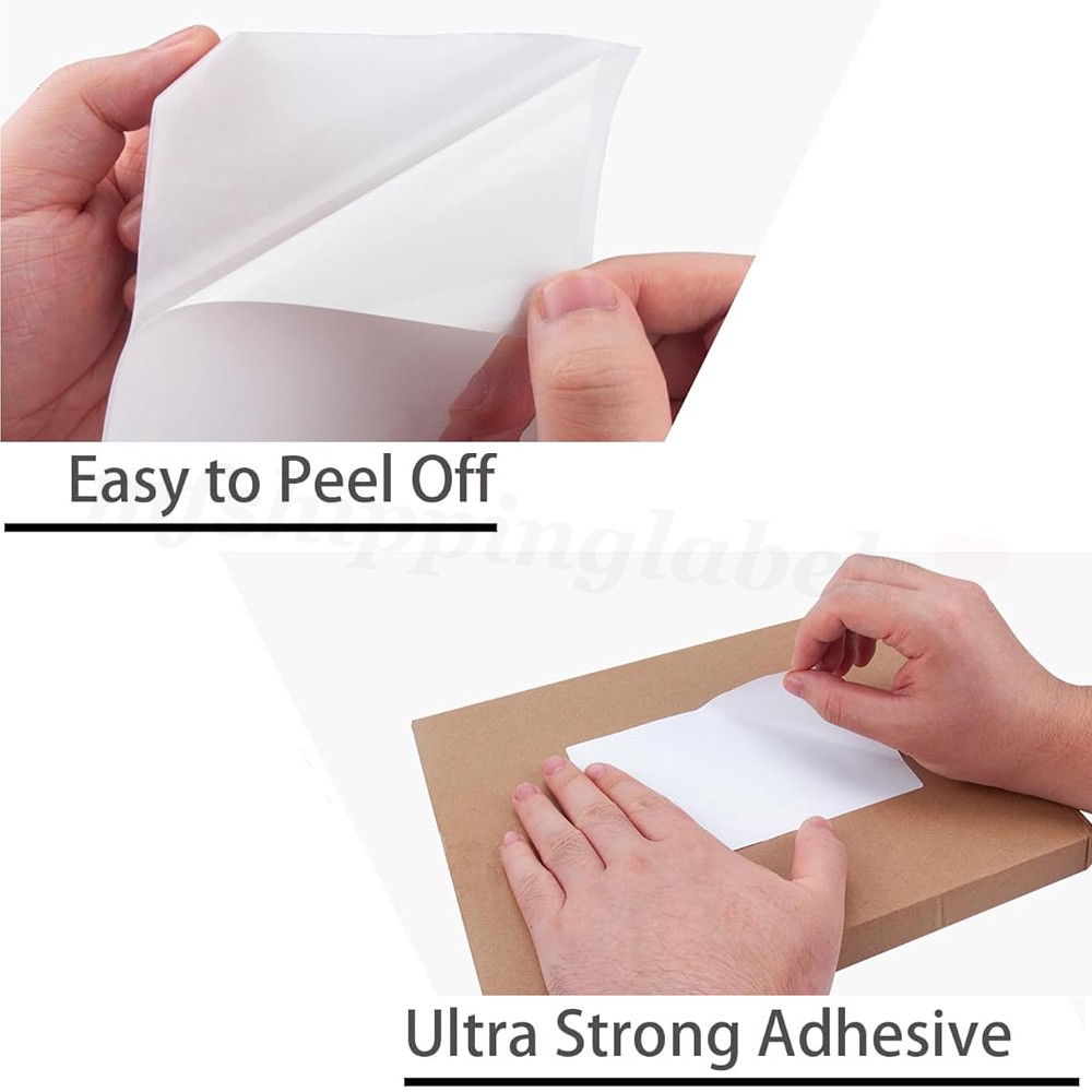5000 4″x6″ Fanfold Direct Thermal Shipping Labels Perforated for Zebra & Rollo