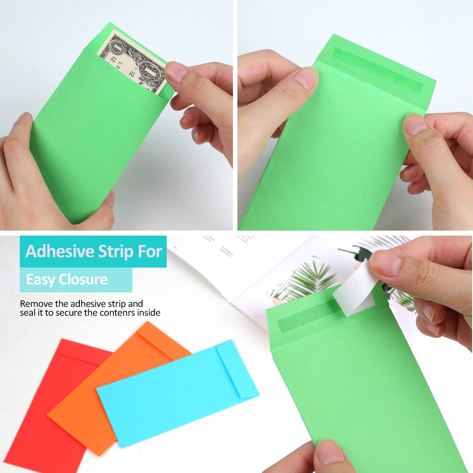 Cash Envelopes 120 Envelopes Money Saving Challenge 3.2×6.6in Money Budgeting
