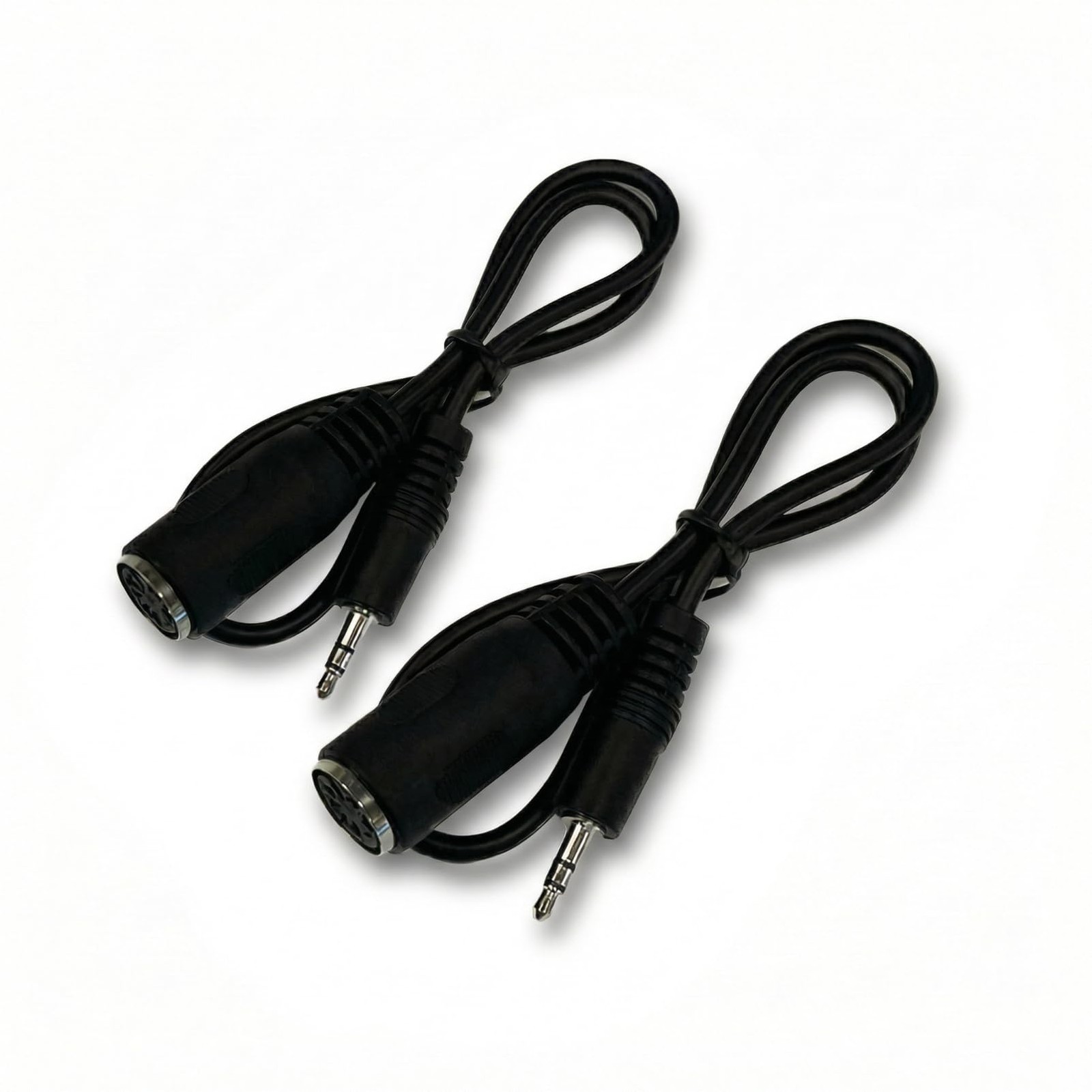 2 Pack of Type-A MIDI to 3.5mm Adapter 14″ Inch CableMidi Female to TRS 3.5mm