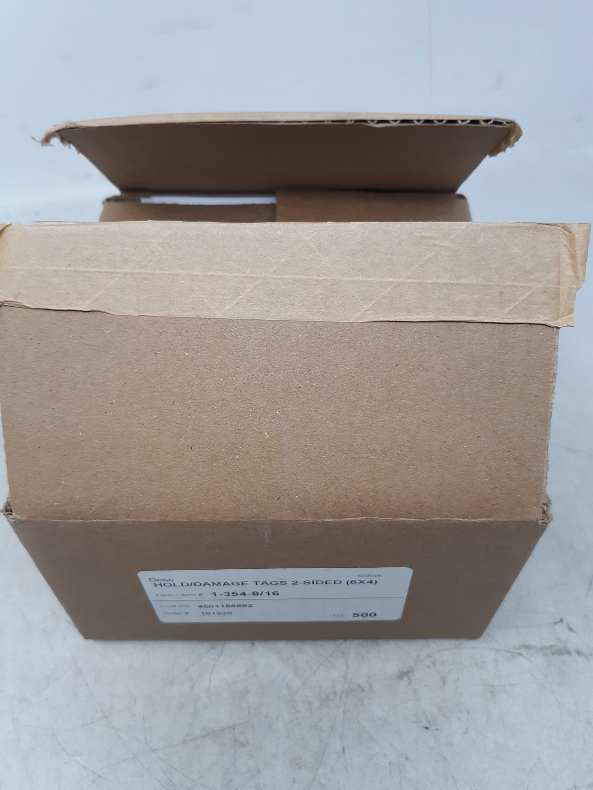 Hold/Damage Tags 2-Sided 6×4 Paper Form 1-354-8/16 Box of 500