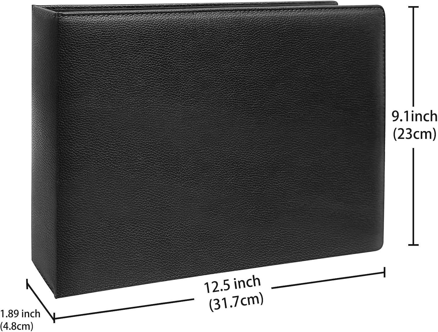 3 Rings Check Binder for End-Stub Deskbook Checks, 3 on a Page, Fit 3 & 9 Holes