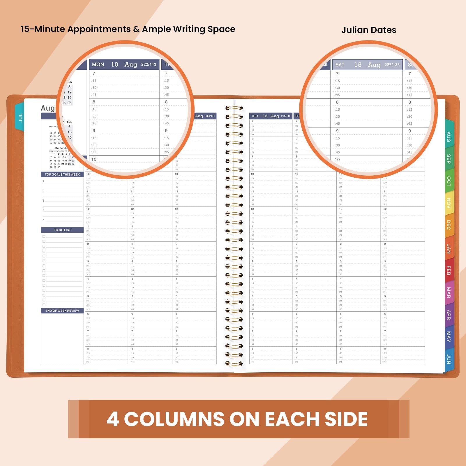2026-2027 Weekly Appointment Book – Jul. 2026 – Jun. 2027, Daily Hourly Plann