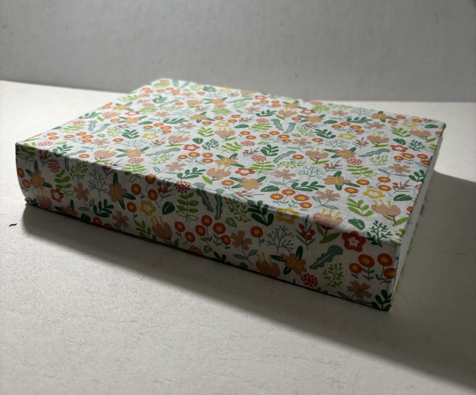 Handmade (Fabric) Flower Design Blank Sketchbook Journal 9 in. X 6 in.