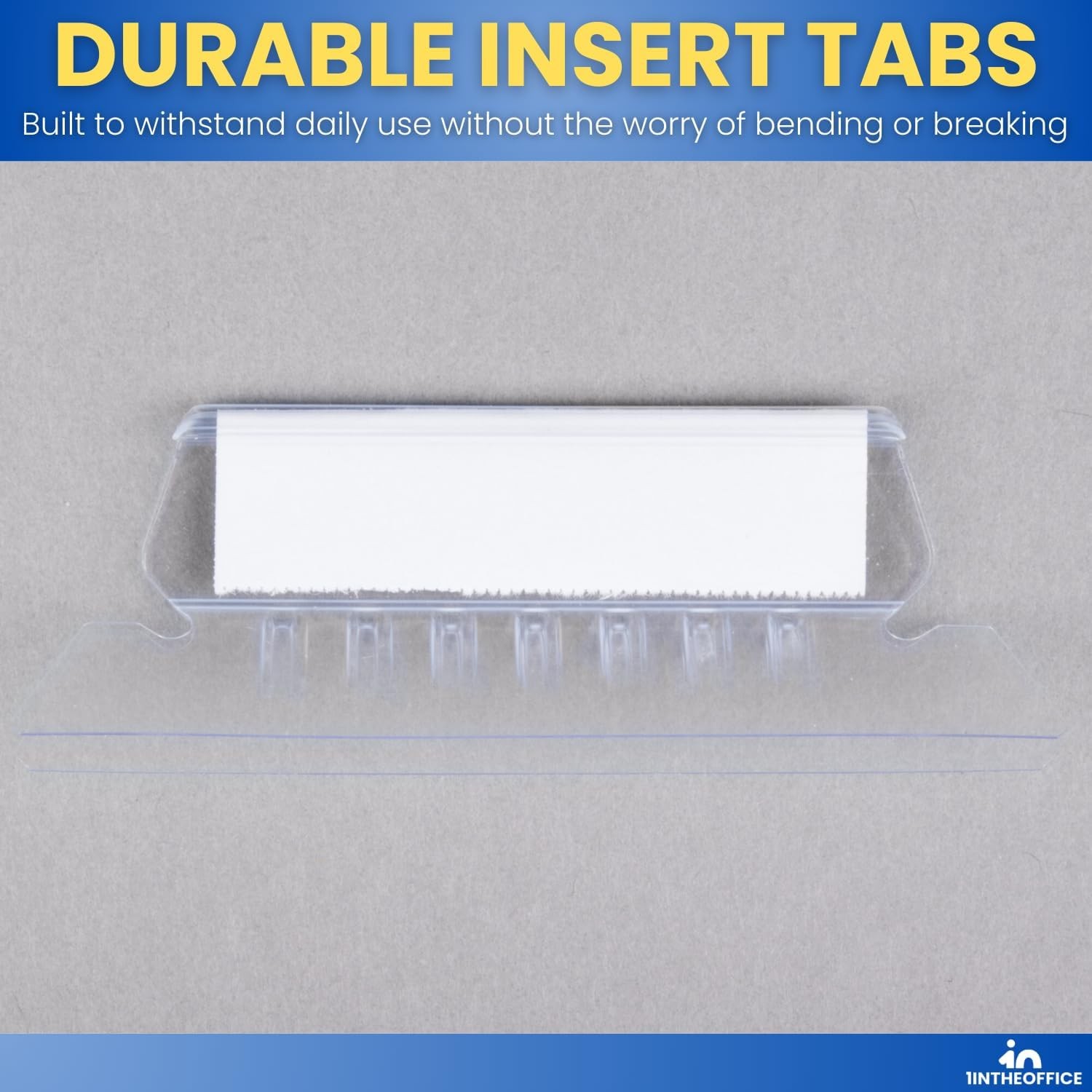 Clear Hanging Folder Tabs, and Inserts 3-1/2″ x 5/8″, 50/Pack (3 1/2″)