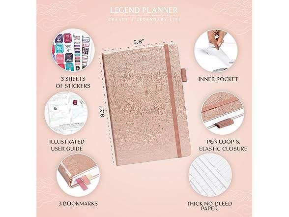 Legend Planner Hourly Schedule Planner & Organizer