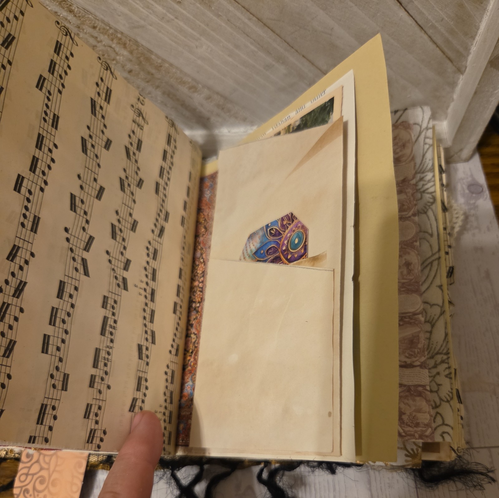 Fully Embellished Handmade Boho Style Junk Journal 72 pages front to back