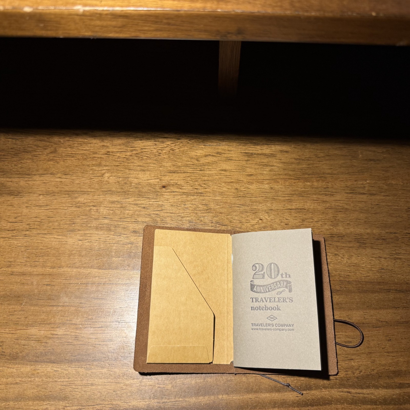 Traveler’s Notebook 20th Anniversary Card Size – Brown