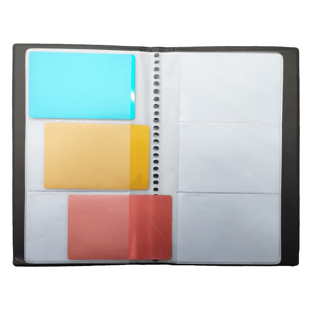 120 Cards Holder Business Name ID Credit Holder Book Case Keeper 60 Pockets