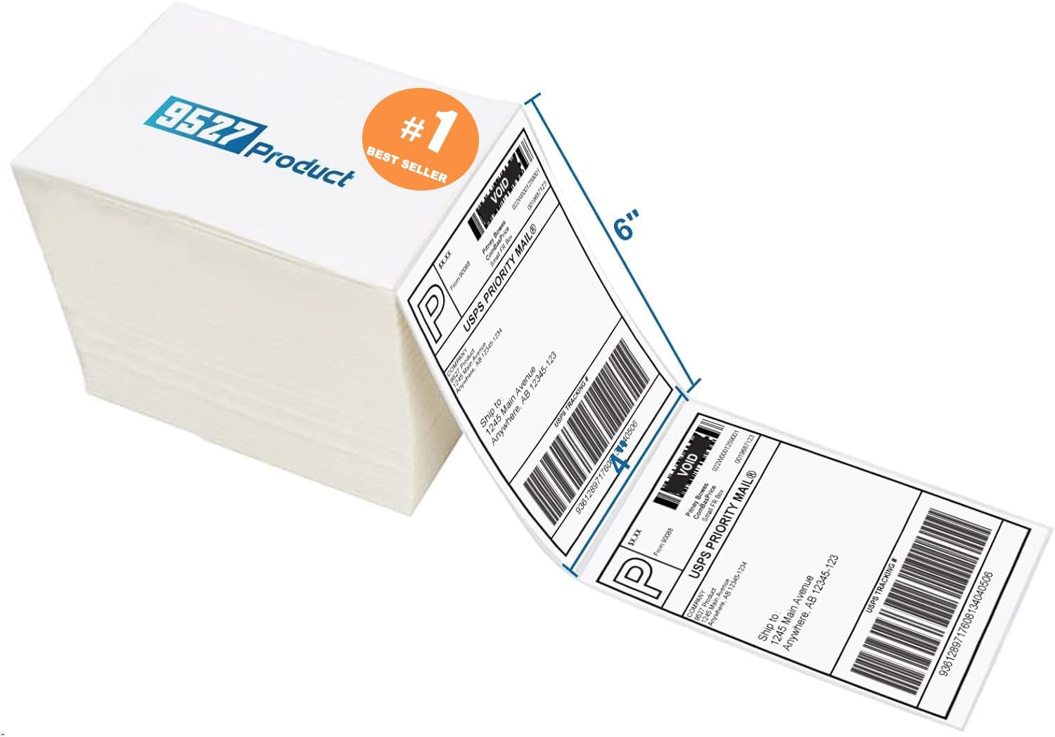 4×6 Thermal Fold Shipping Labels, Pack of 500, with Nelko, JADENS, ASprink, P…