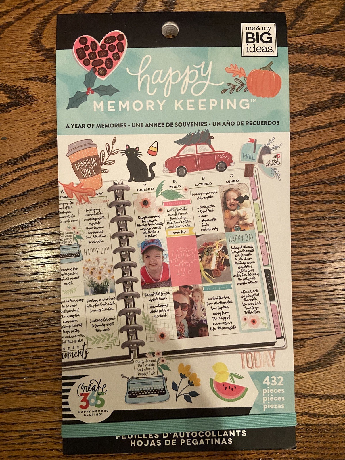 The Happy Planner Memory Keeping Sticker Sheet Pad 432 Pcs My Ideas Big Size New