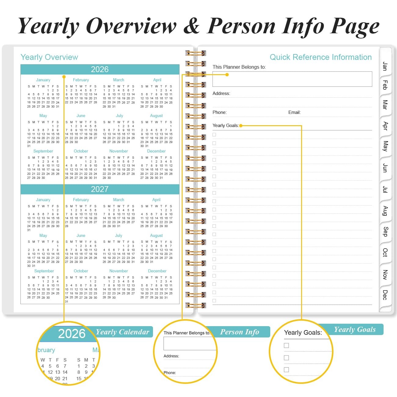 2026 Appointment Book & Planner Daily Hourly 6.4″ x 8.5″, 30-Minute Interval