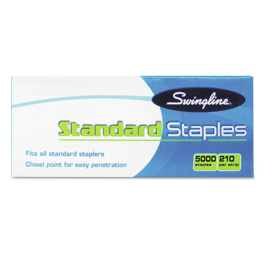 Swingline S.F. 1 Standard Economy Chisel Point 210 Full Strip Staples 5,000/Box
