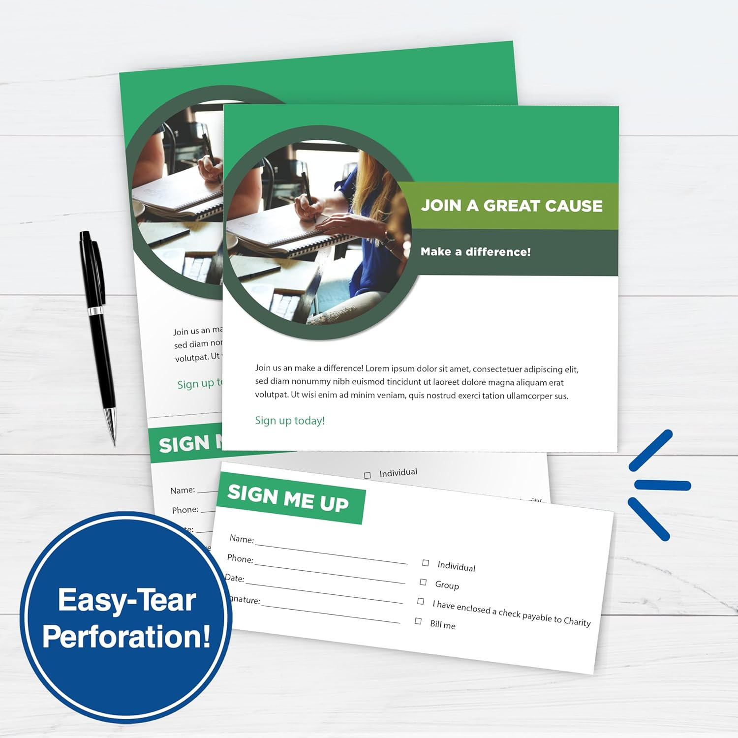 Professional 3 1/2″ Horizontal Perforated Paper 8.5” X 11” – Perfect for W-2, 10