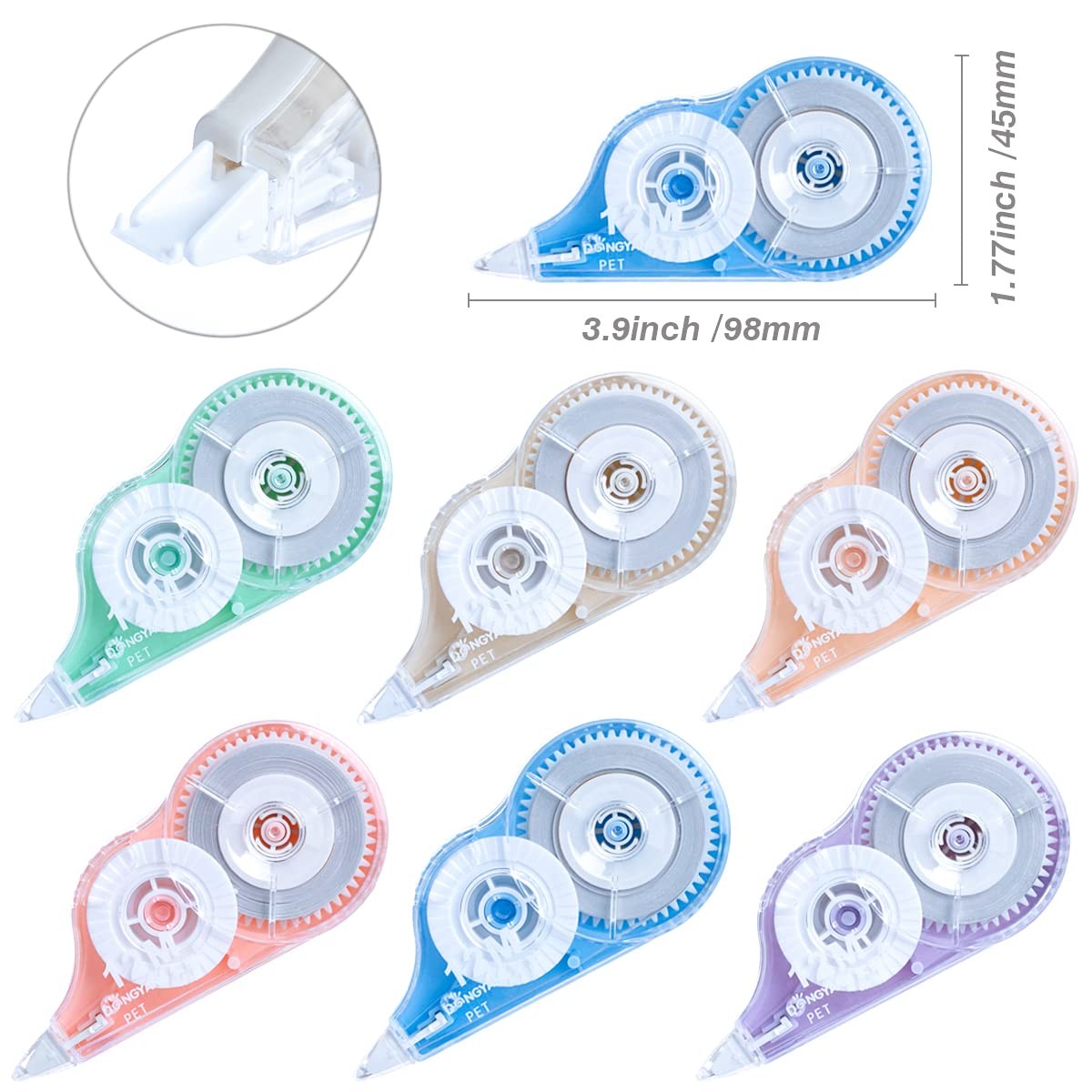 Correction Tape, 12 Pack Correction Tape Dispenser, Easy to Use Applicator fo…
