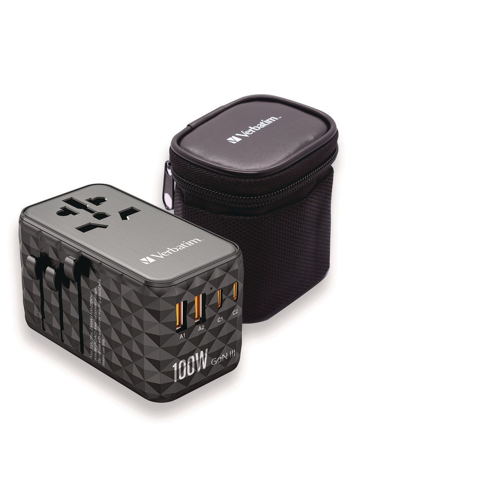 Verbatim 32121 UTA-06 Gan III Universal Travel Adapter New