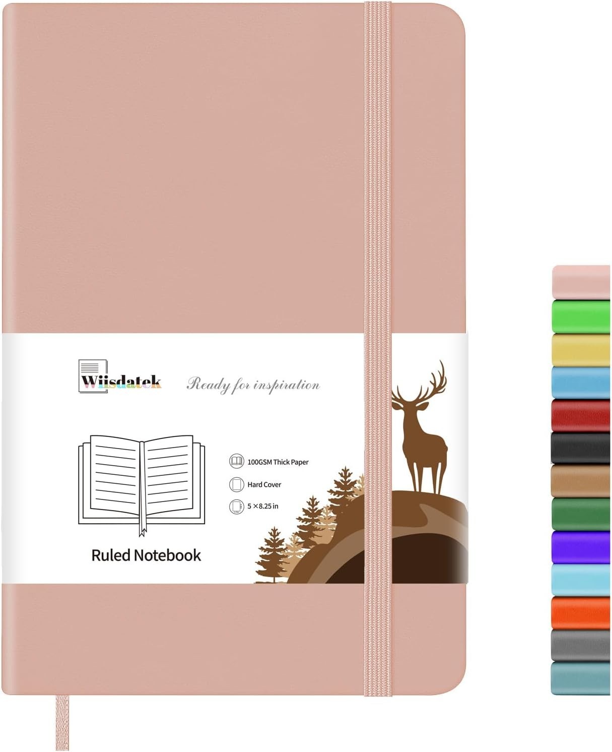 Minimalist Pink Leather Journal with 128 Pages – Ideal for Notes & Daily Diaries
