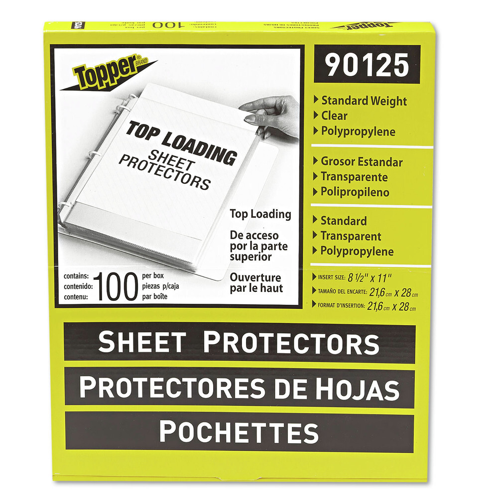 C-Line 90125 2 in. Top-Load Polypropylene Sheet Protectors – CL (100/Box) New