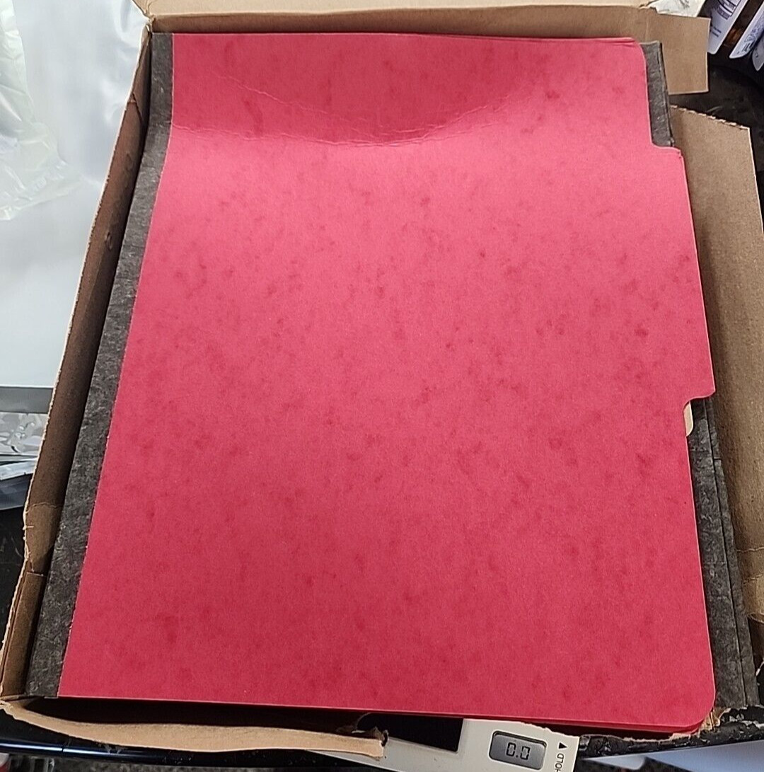 10 Folders Acco 4 Section Red Classification Folders Letter Size