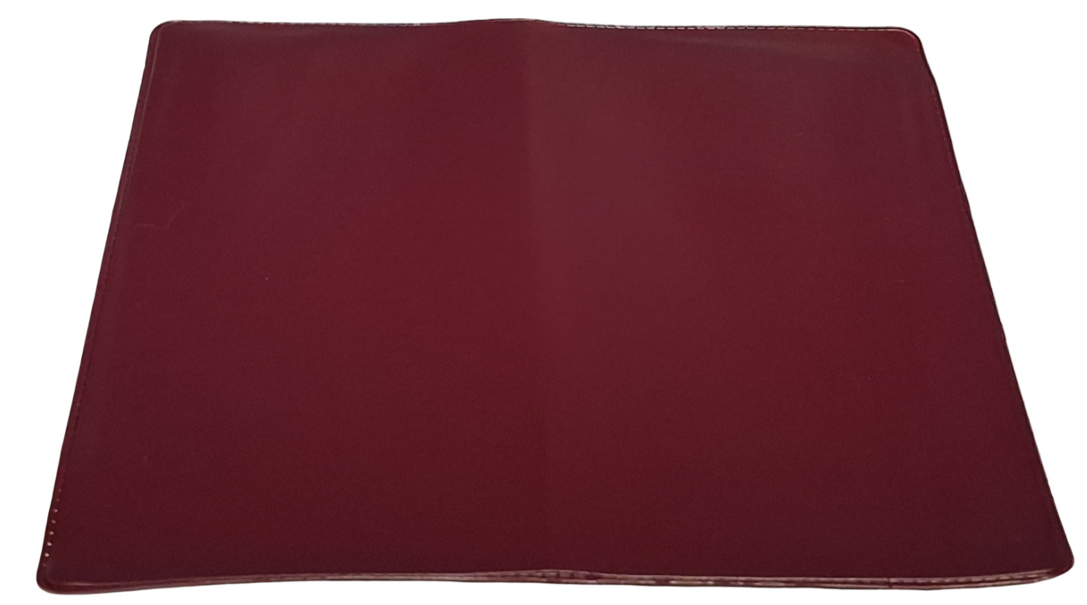 Burgundy Vinyl Checkbook Cover Standard Top Stub 6- 1/4″ x 3-3/8″ New