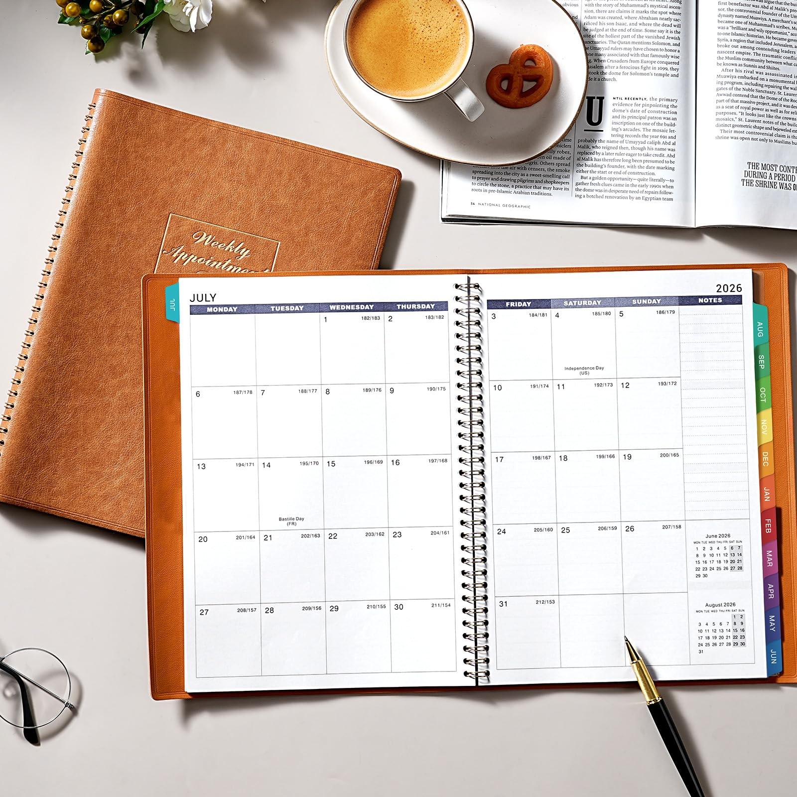 2026-2027 Weekly Appointment Book – Jul. 2026 – Jun. 2027, Daily Hourly Plann