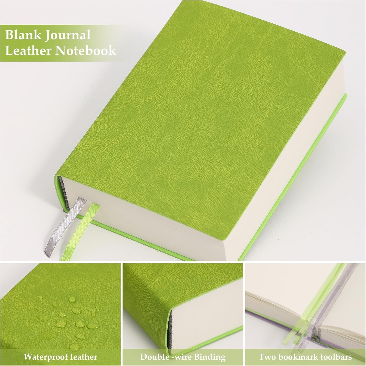 Thick Blank Journal 720 Pages 3.9×5.5 Soft Leather Pocket Notebook Purple Blank