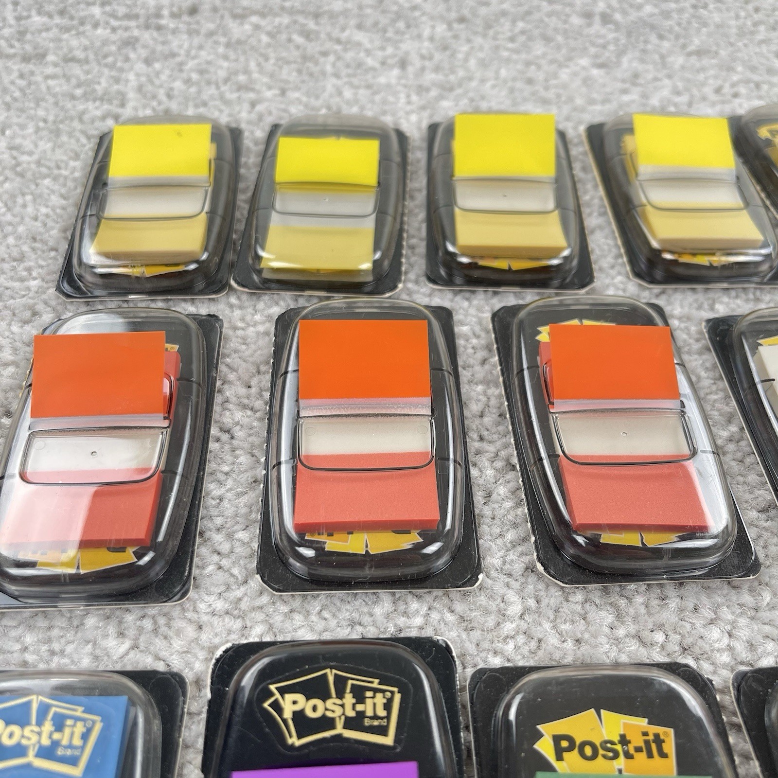 Post It Note Flags Pink Purple Blue Green Yellow Red USA Made Lot 19