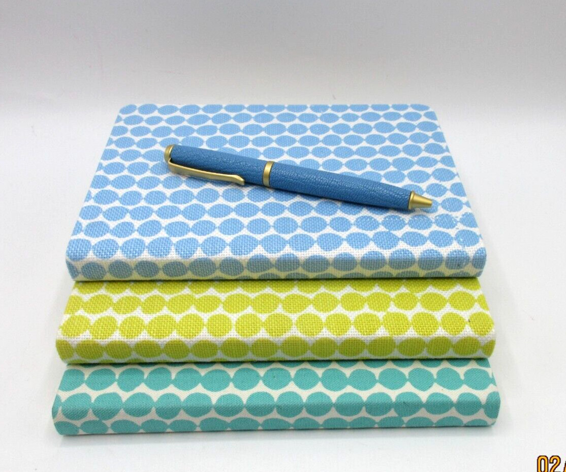 Journal 7″ Flexible Fabric Cover 224 Lined Pages Graphic Image Blue