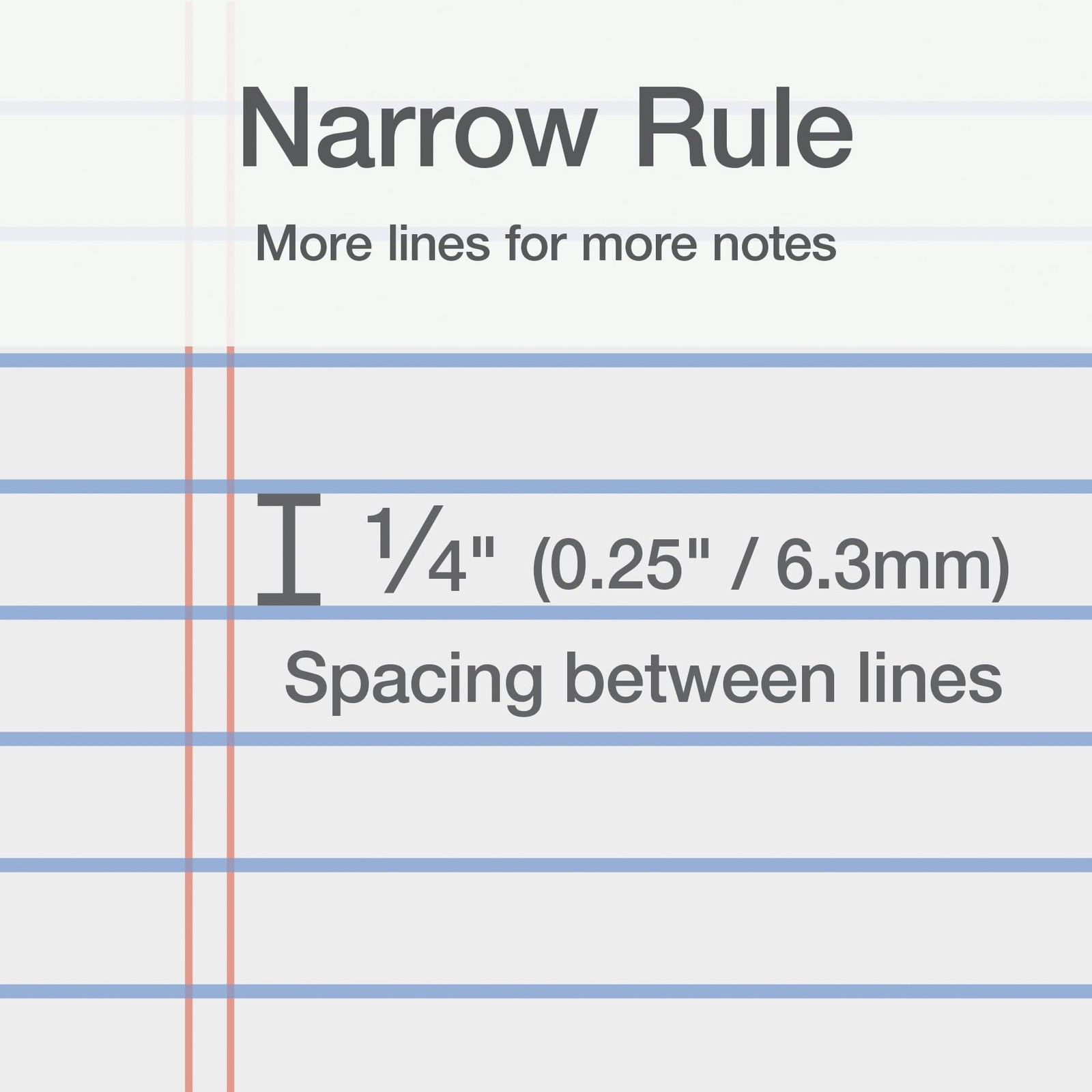 5 x 8 Legal Pads, 12 Pack, Narrow Ruled, White Paper, 50 Sheets Per Writing Pad,