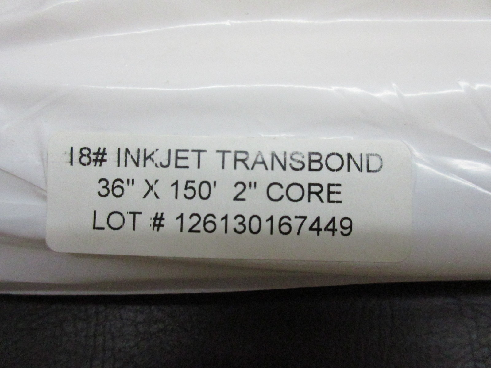 18# 36″ x 150′ 2″ core inkjet Transbond 2 rolls
