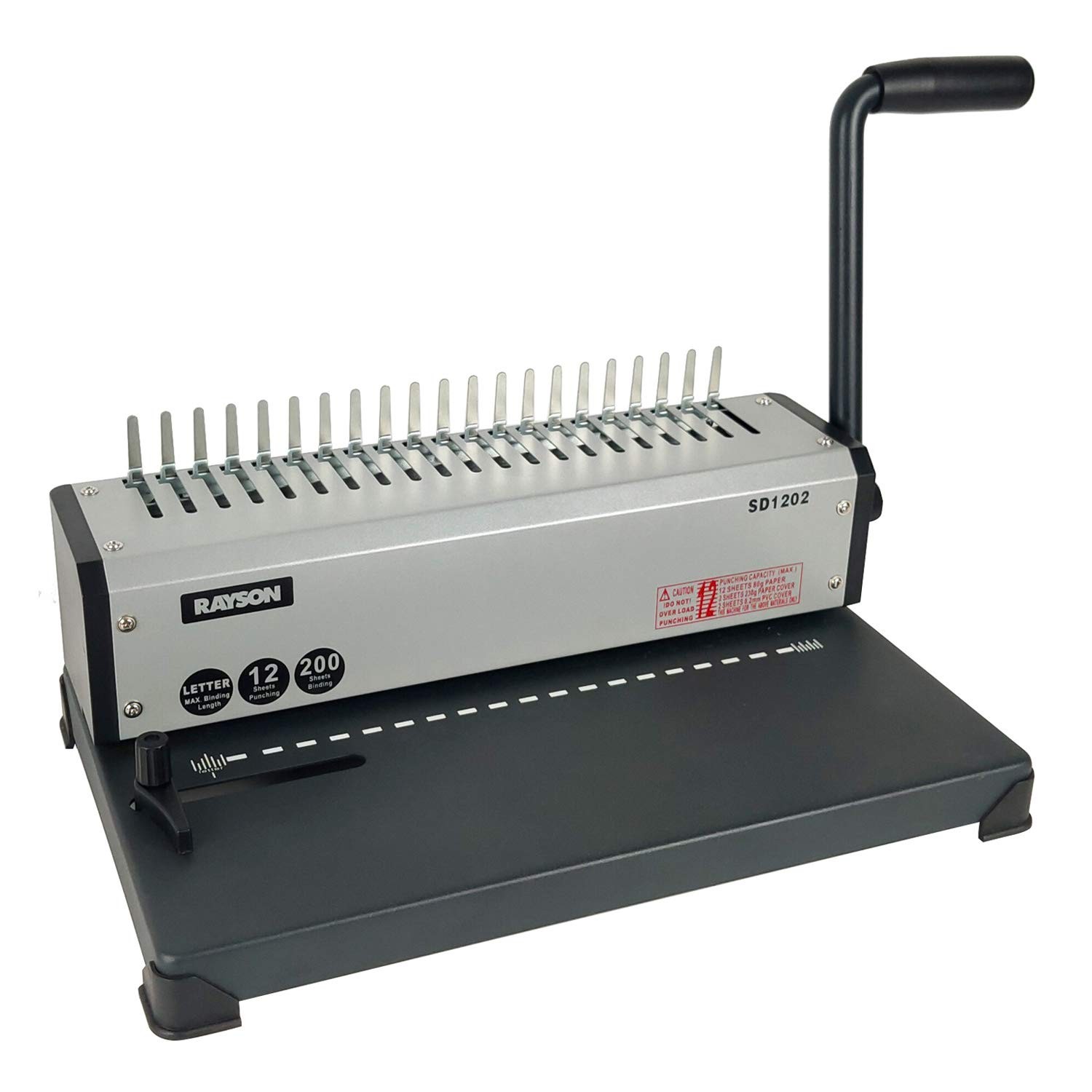 SD1202 Comb Binding Machine, 19 Holes, Max Punching Letter Size, with Comb Se…