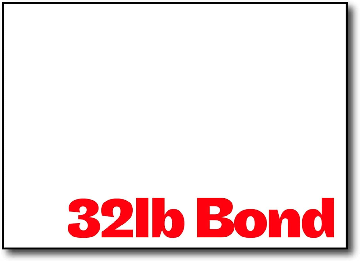 Premium Weight 32Lb Bond White 5″ X 7″ Paper – 500 Sheets