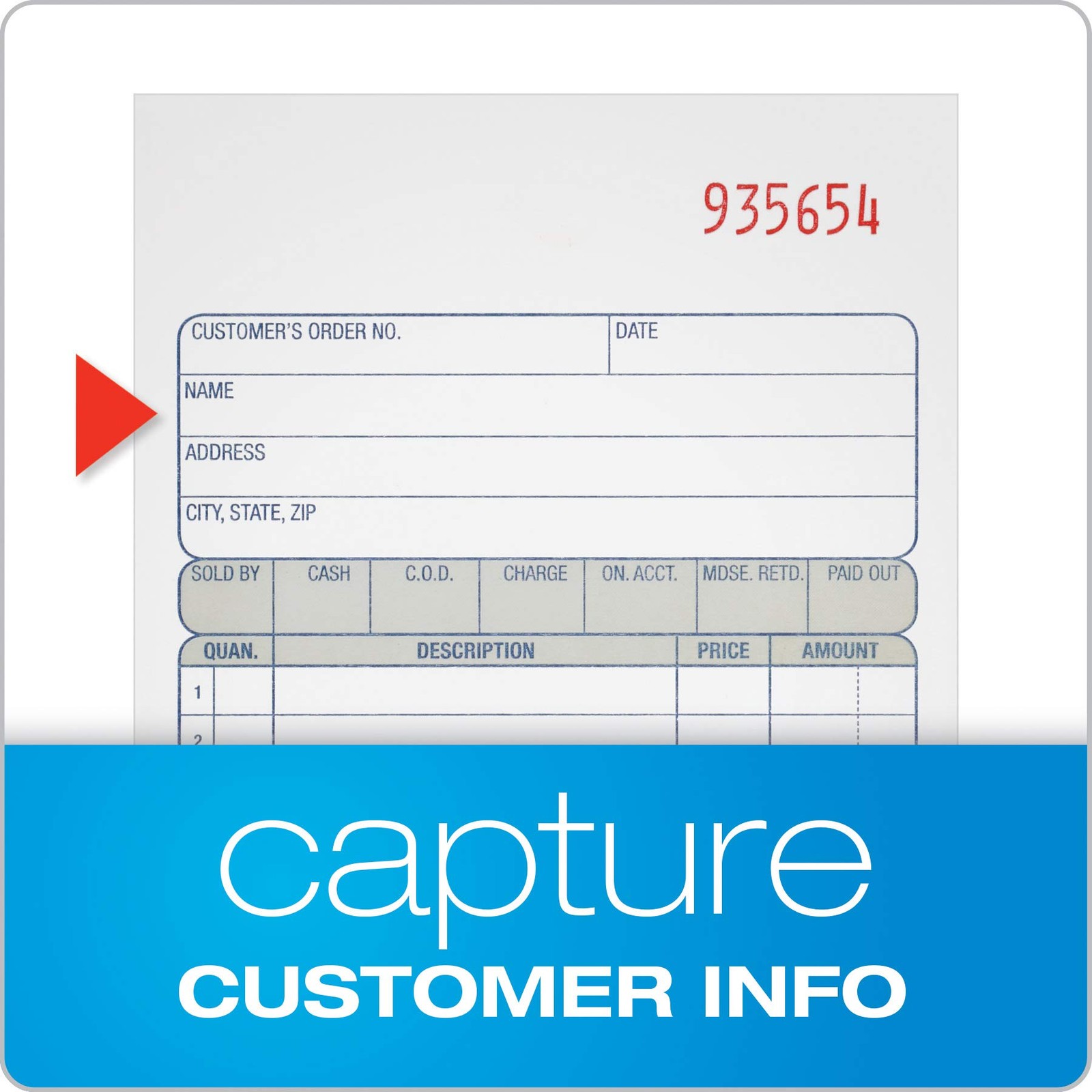 Sales Order Book, 2Part, Carbonless, White/Canary, 43/16 x 73/16 Inches, 50 S…