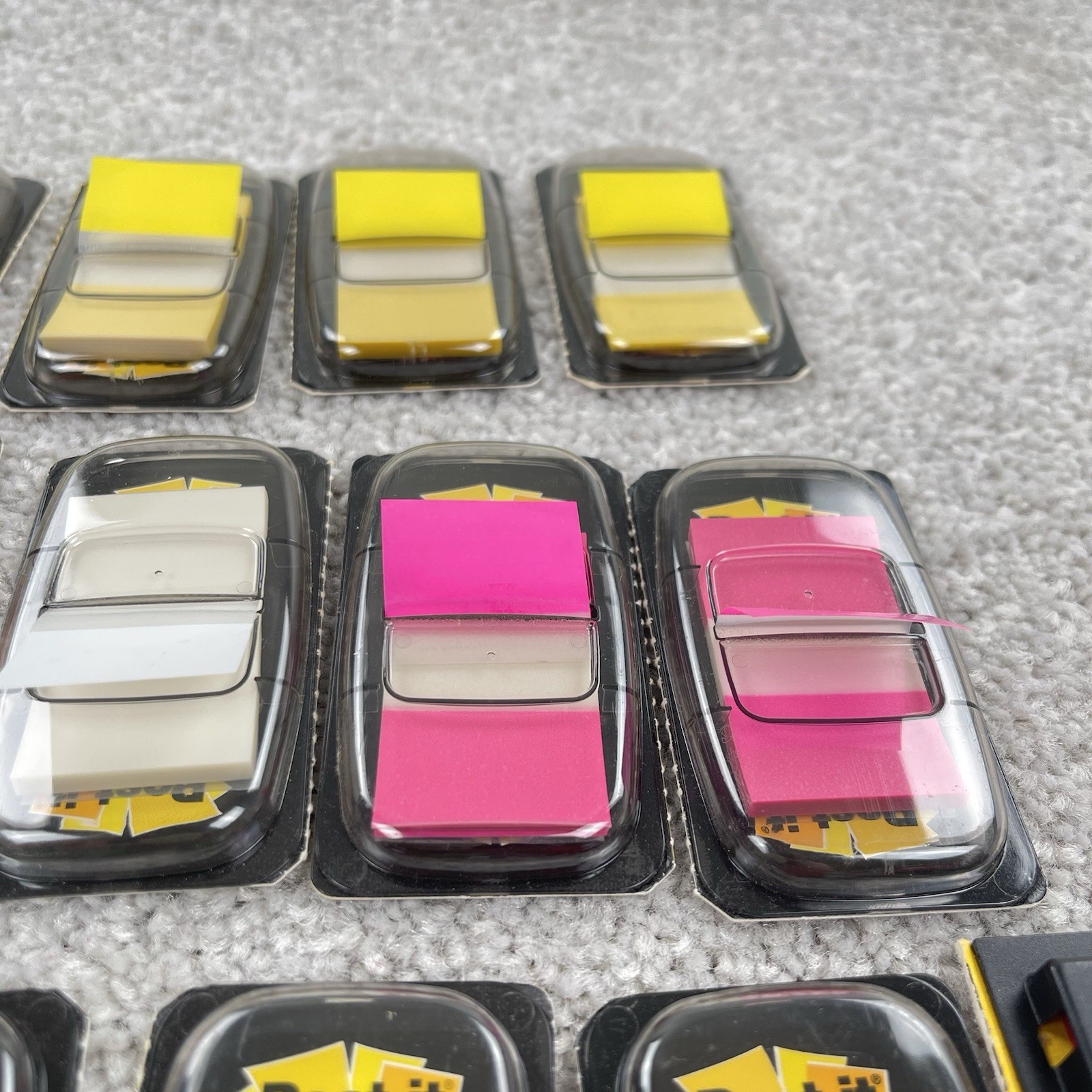 Post It Note Flags Pink Purple Blue Green Yellow Red USA Made Lot 19