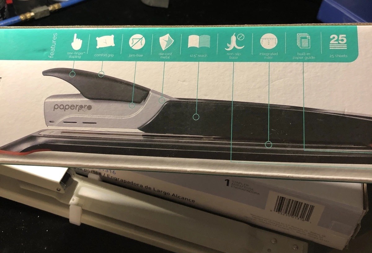 Sparco Brand Stapler Long Reach Adjustable & Paperpro inReach +25 In Boxs