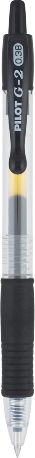 G2 Gel Roller Pens, Ultra Fine Point Gel Pens 0.38 mm, Pack of 4, Black