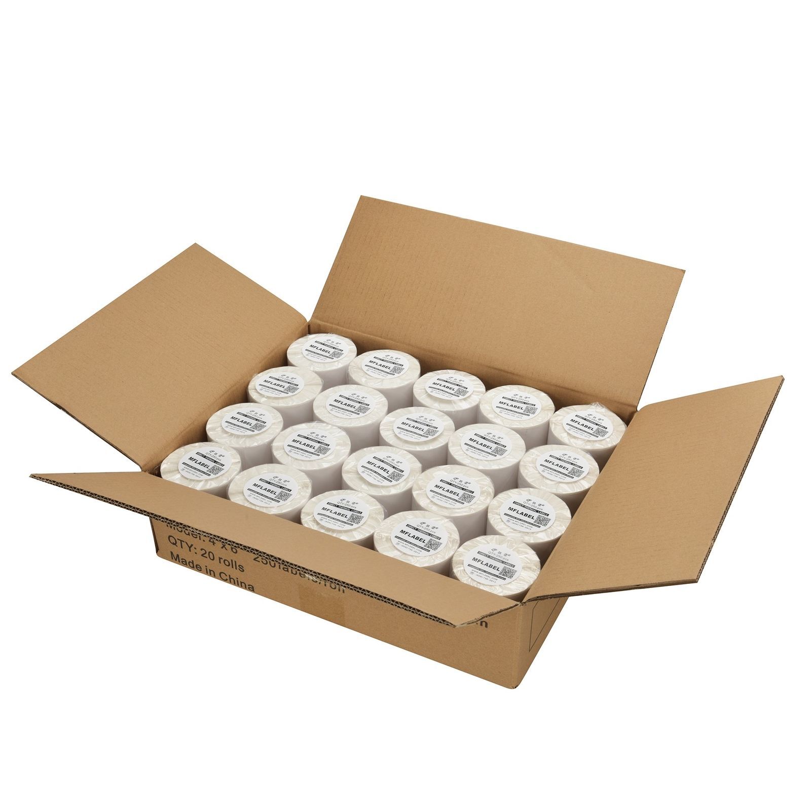 250 Labels Per Roll 4×6 Direct Thermal Shipping Labels for Zebra Eltron & Rollo