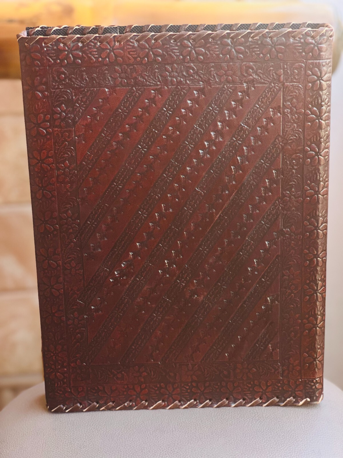 10”X13” Leather Premium Handmade Binder antique designs