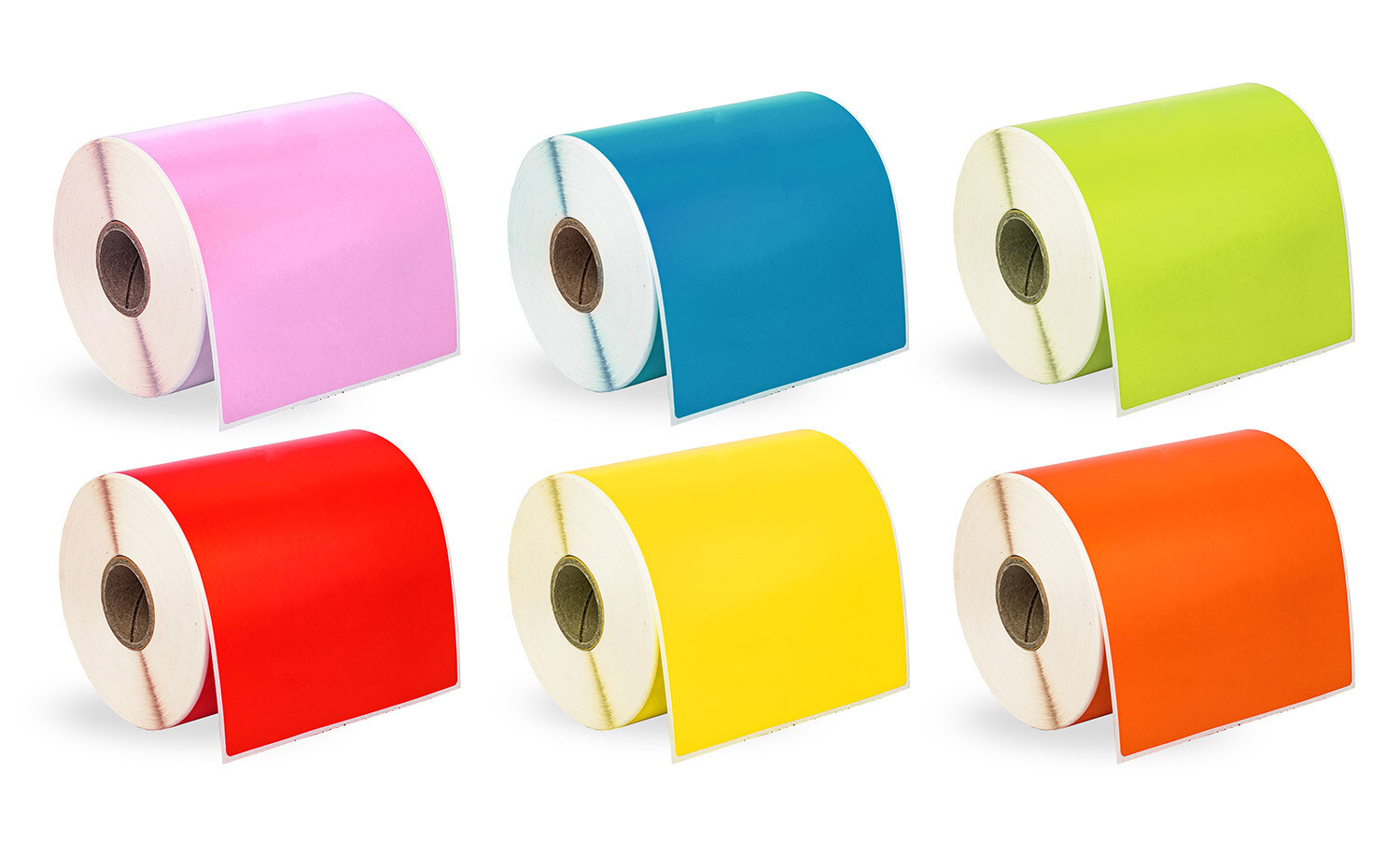 ZEBRA 4×6 MULTI COLORS 4″ x 6″ Direct Thermal Labels – 1″ Core (6) Rolls/250