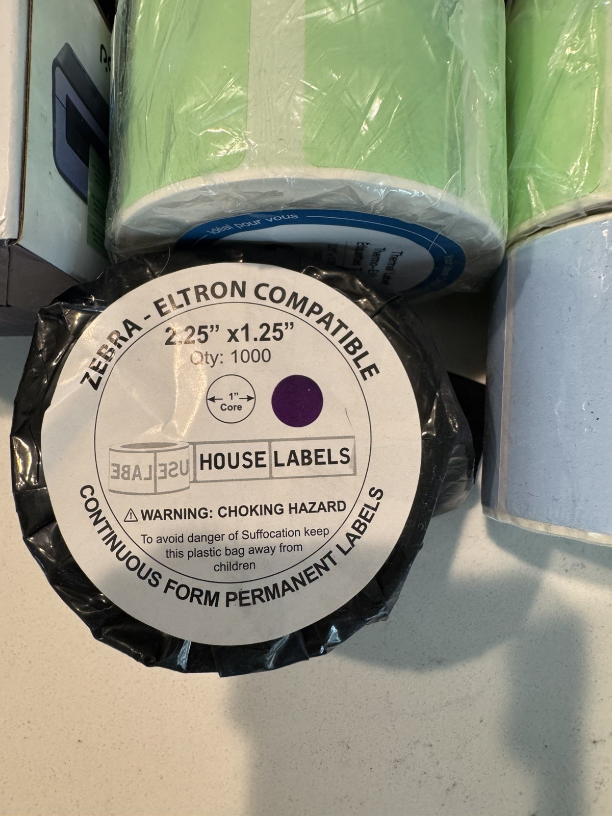 ZEBRA ELTRON Direct Thermal Labels get all labels shown