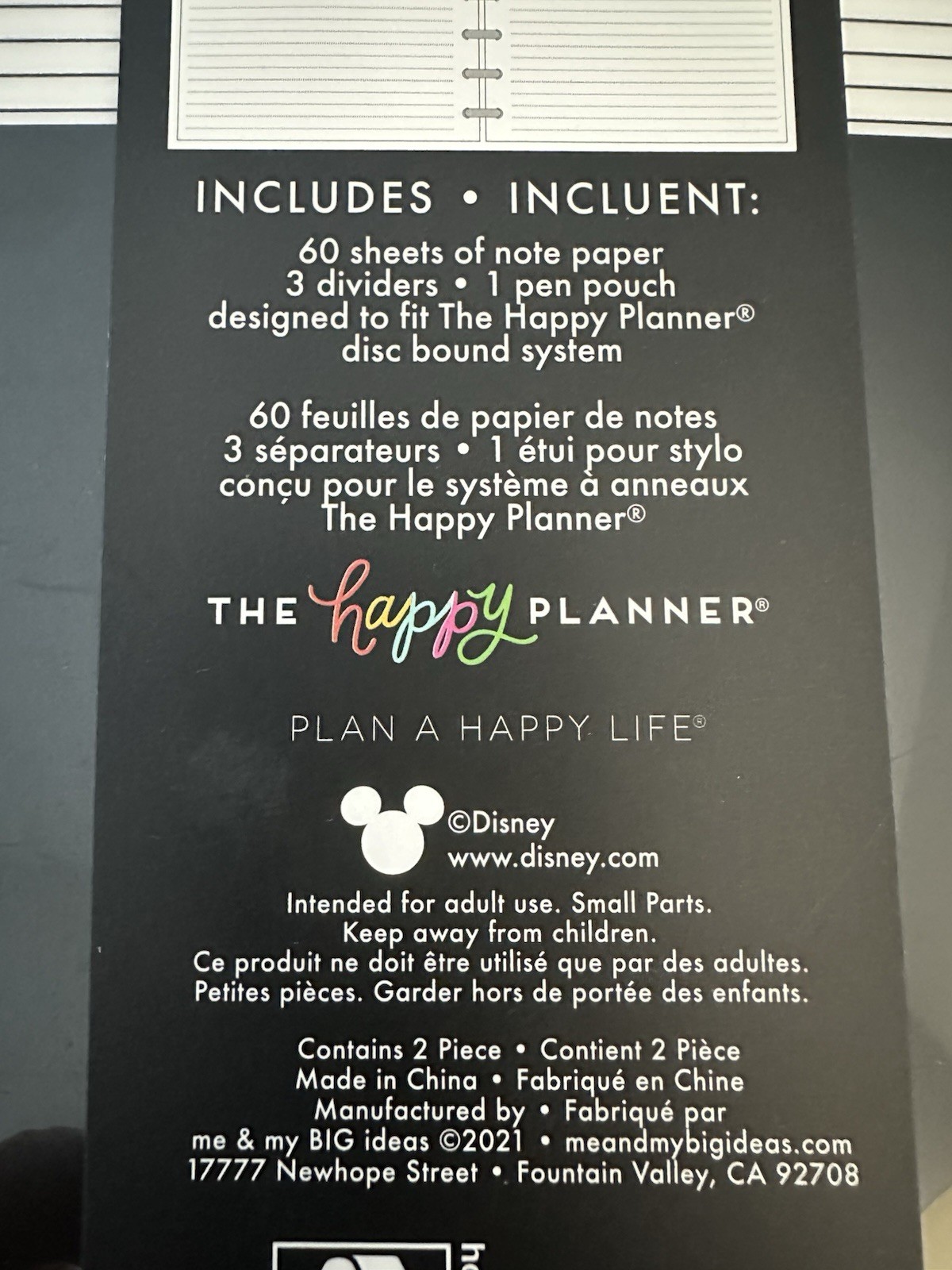 Disney Mickey & Minnie Happy Planner 60 page – Help organize the New Year!