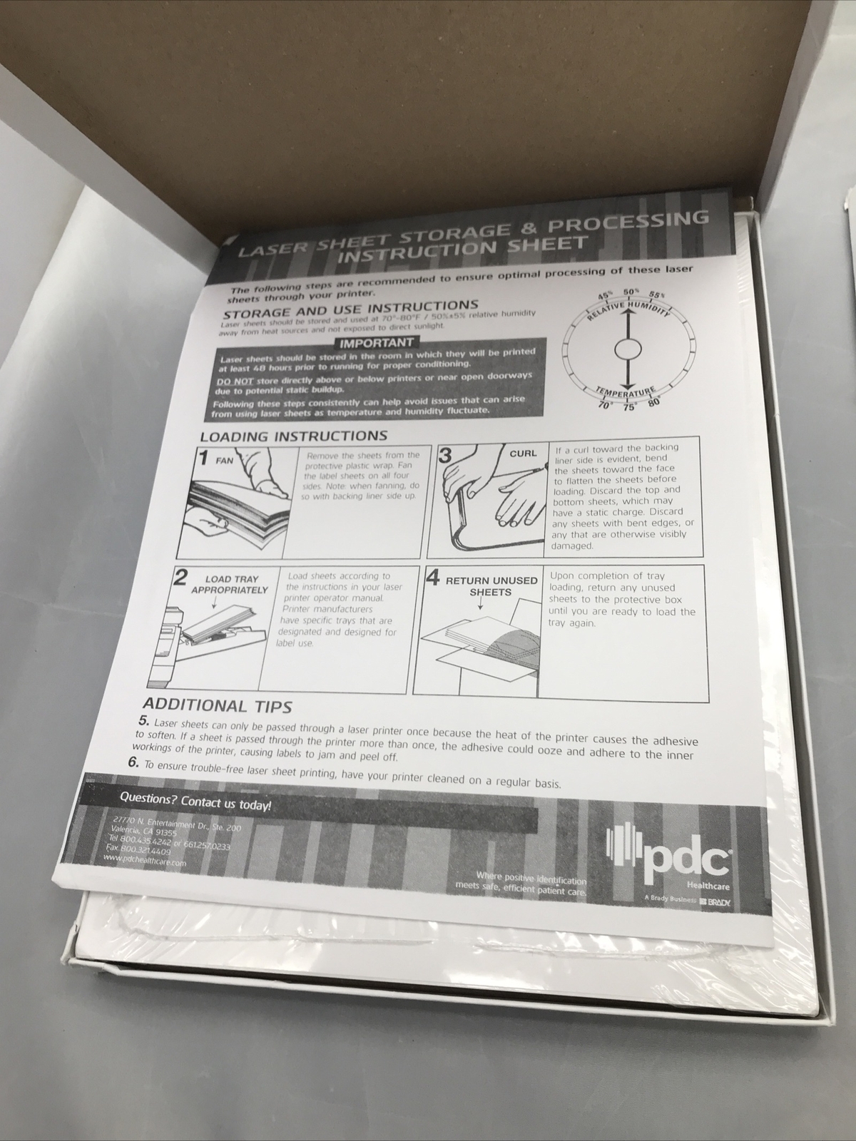 30 LBL/Laser Sheet 11×8-1/2 Size 2-5/8′”x1″ Qty 3m/bx-100 shts/bx PDC DPSL1-258