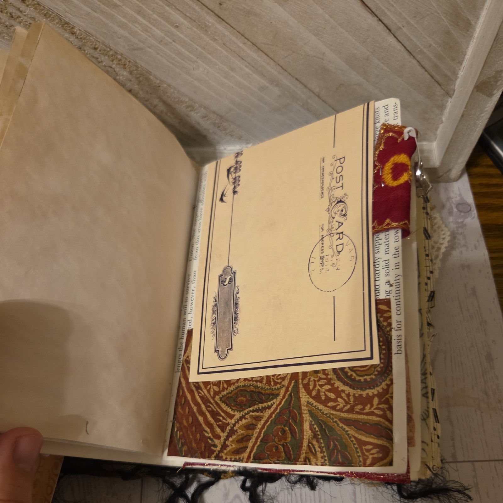 Fully Embellished Handmade Boho Style Junk Journal 72 pages front to back